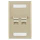 HellermannTyton-FP45DUAL-I-Keystone - Faceplates, Frames