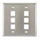 HellermannTyton-FPDGSIX-SS-Keystone - Faceplates, Frames