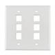 HellermannTyton-FPDGSIX-W-Keystone - Faceplates, Frames