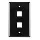 HellermannTyton-FPDUAL-B-Keystone - Faceplates, Frames