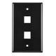 HellermannTyton-FPDUAL-BK-Keystone - Faceplates, Frames