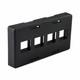 HellermannTyton-FPFURN4-BLK-Keystone - Faceplates, Frames