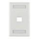 HellermannTyton-FPISINGLE-W-Keystone - Faceplates, Frames