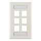 HellermannTyton-FPISIX-FW-Keystone - Faceplates, Frames