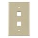 HellermannTyton-FPMDUAL-I-Keystone - Faceplates, Frames