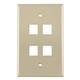 HellermannTyton-FPMQUAD-I-Keystone - Faceplates, Frames