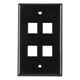 HellermannTyton-FPQUAD-B-Keystone - Faceplates, Frames