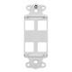HellermannTyton-FPRMF4-FW-Keystone - Faceplates, Frames