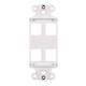 HellermannTyton-FPRMF4-W-Keystone - Faceplates, Frames