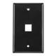 HellermannTyton-FPSINGLE-BK-Keystone - Faceplates, Frames