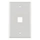 HellermannTyton-FPSINGLE-W-Keystone - Faceplates, Frames