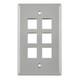 HellermannTyton-FPSIX-GRY-Keystone - Faceplates, Frames
