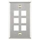 HellermannTyton-FPSIX-SS-Keystone - Faceplates, Frames