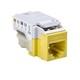 HellermannTyton-RJ45FC6-YEL-Keystone - Inserts
