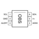 Texas InstrumentsTMP112NAIDRLRTemperature Sensors - Analog and Digital Output Pin Diagram_2