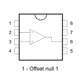 STMicroelectronicsUA741CDLinear - Amplifiers - Instrumentation, OP Amps, Buffer Amps Pin Diagram_1