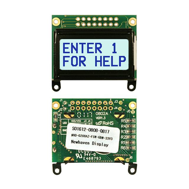Newhaven Display Intl-NHD-0208AZ-FSW-GBW-33V3