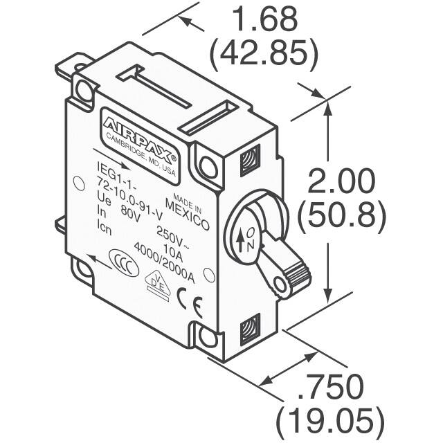 Sensata-Airpax-IEG1-1-61-2.00-C-91-V