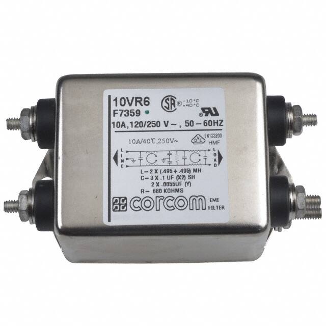 TE Connectivity Corcom Filters-10VR6